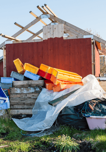 Junk at a residential property that needs to be removed